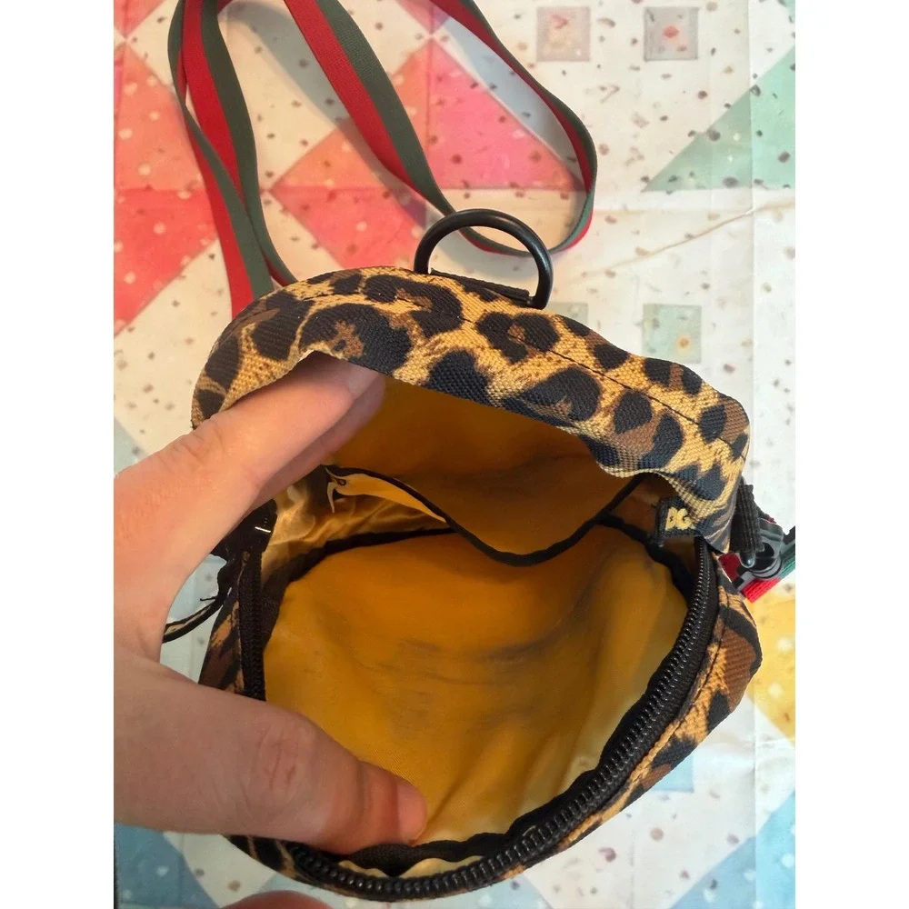 DGK Leopard Print Crossbody Bag Small Shoulder Travel Pouch Streetwear 1619